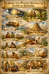 ordem cronológica das principais histórias do livro de Gênesis