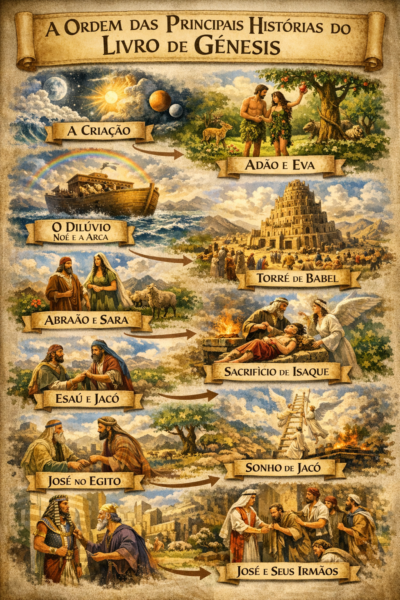 ordem cronológica das principais histórias do livro de Gênesis