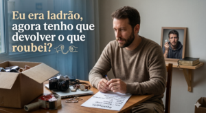 Eu era ladrão, agora tenho que devolver o que roubei