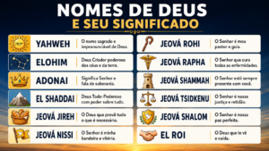 Os nomes de Deus e seu significado