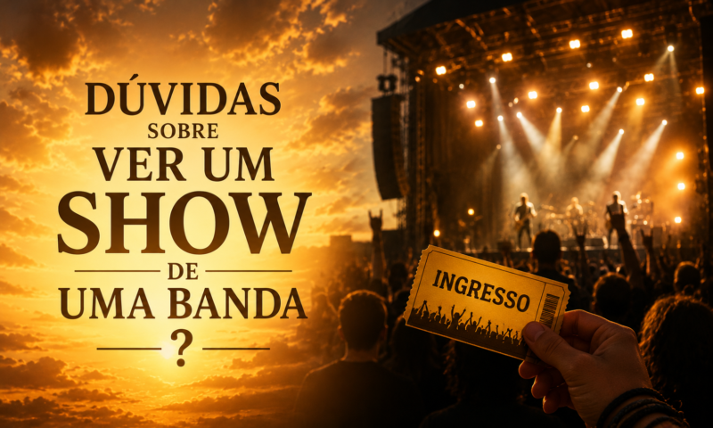 dúvidas sobre ver um show de uma banda